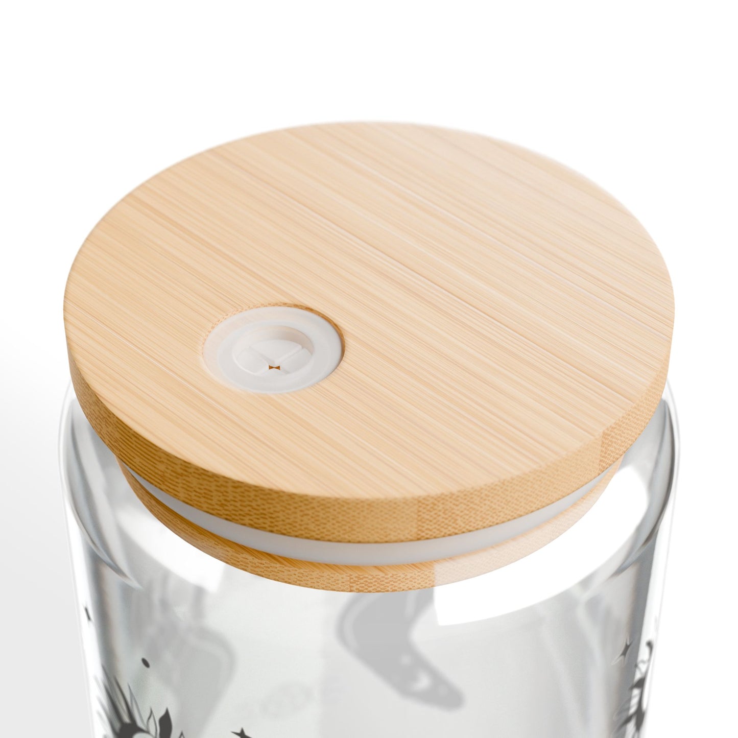 Mystical Sipper Glass | Witch Hands, Sun and Moon Phases | 16oz Cup with Lid, Unique Drinkware, Halloween Gift, Celestial Glassware, Witchy - Divine Mystic Moons