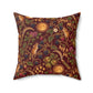 Lughnasadh Harvest Mouse Faux Suede Pillow – Blackberry & Moon Pagan Decor