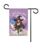 Rainbow Magic Witch Welcome Garden Flag
