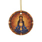 Meditation Spirit Ceramic Ornaments, Holiday Decor, Spiritual Gift, Zen Ornament, Home Decor, Reiki - Divine Mystic Moons