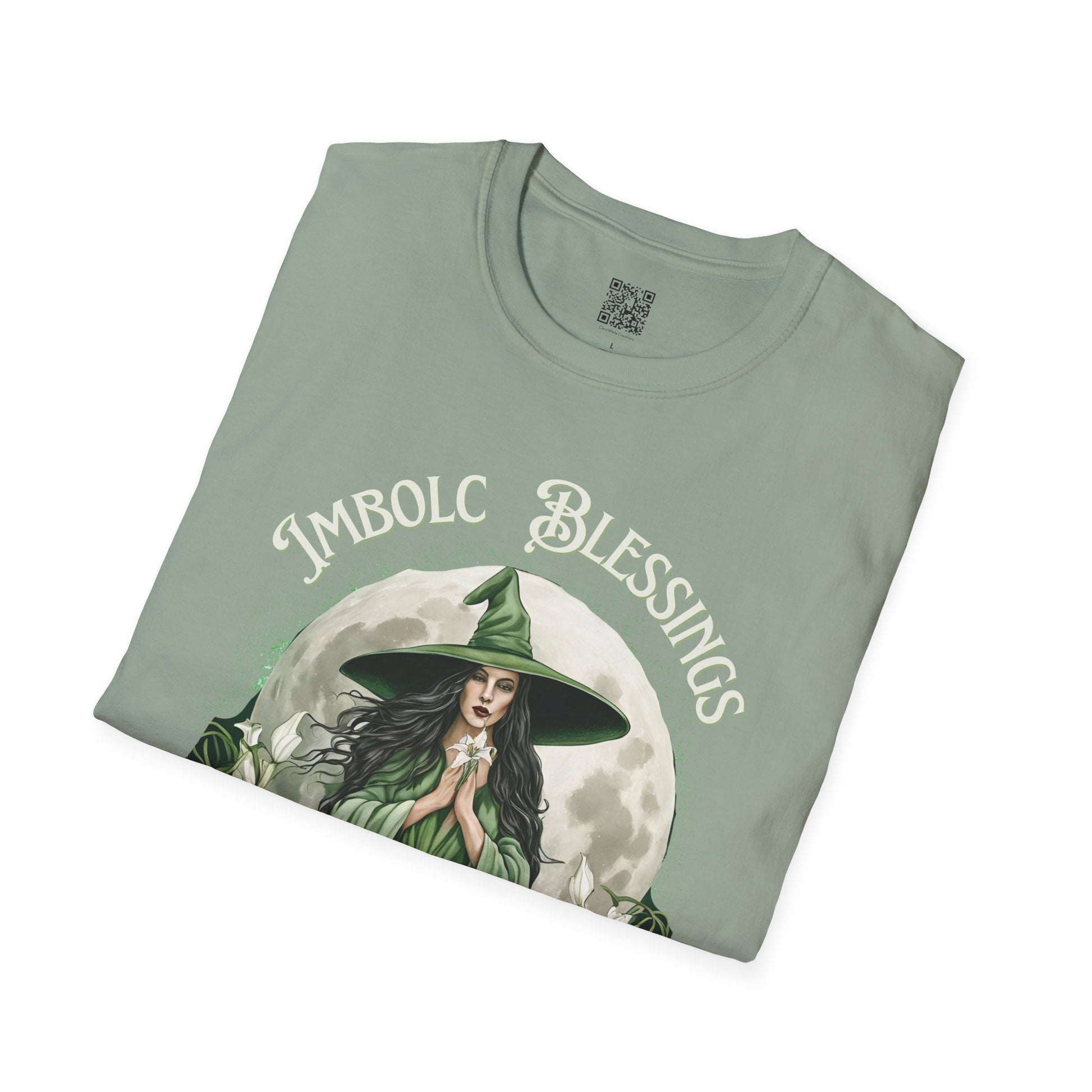 Imbolc Blessings T-Shirt, Witchy Apparel, Pagan Gift, Unisex Graphic Tee, Spiritual Wear, Wheel of the Year, Blessed Be - Divine Mystic Moons