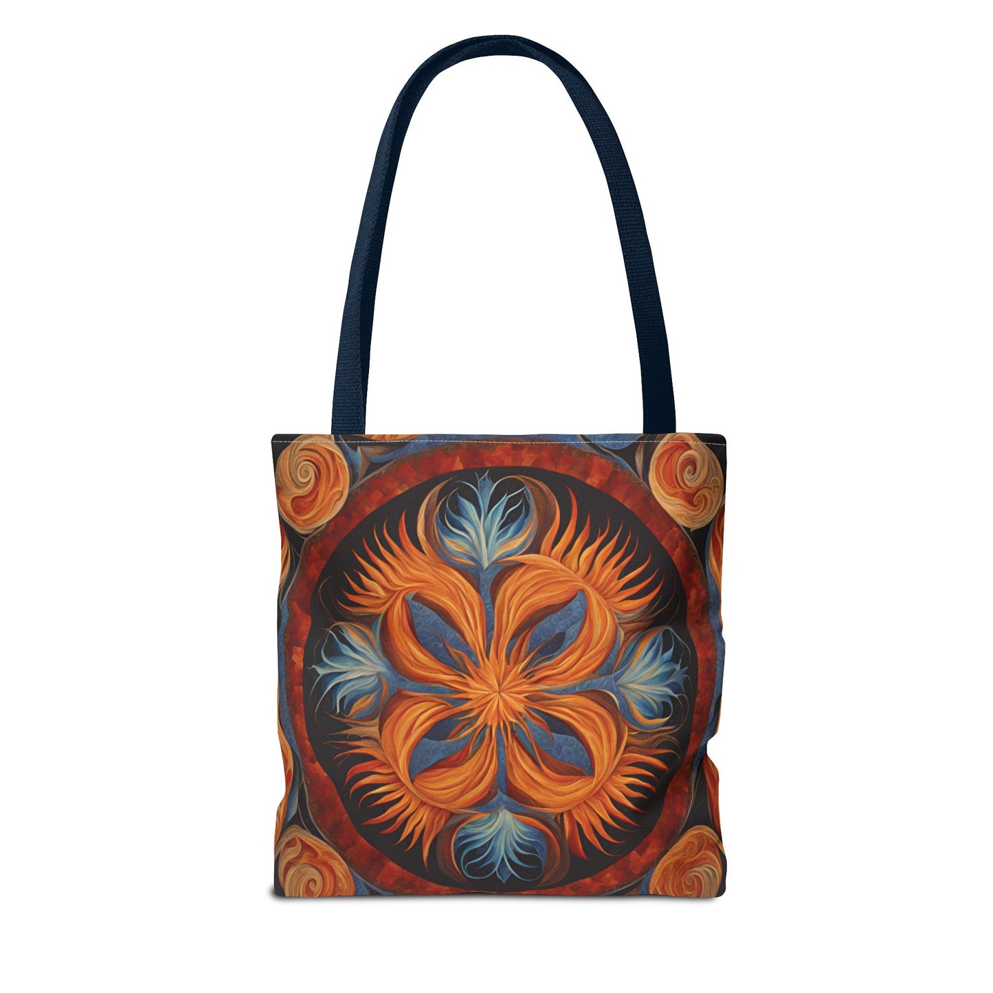 Vibrant Floral Tote Bag, Bohemian Style Handbag, Eco-Friendly Shopping Bag, Art Inspired Gift, Summer Festival Accessory - Divine Mystic Moons