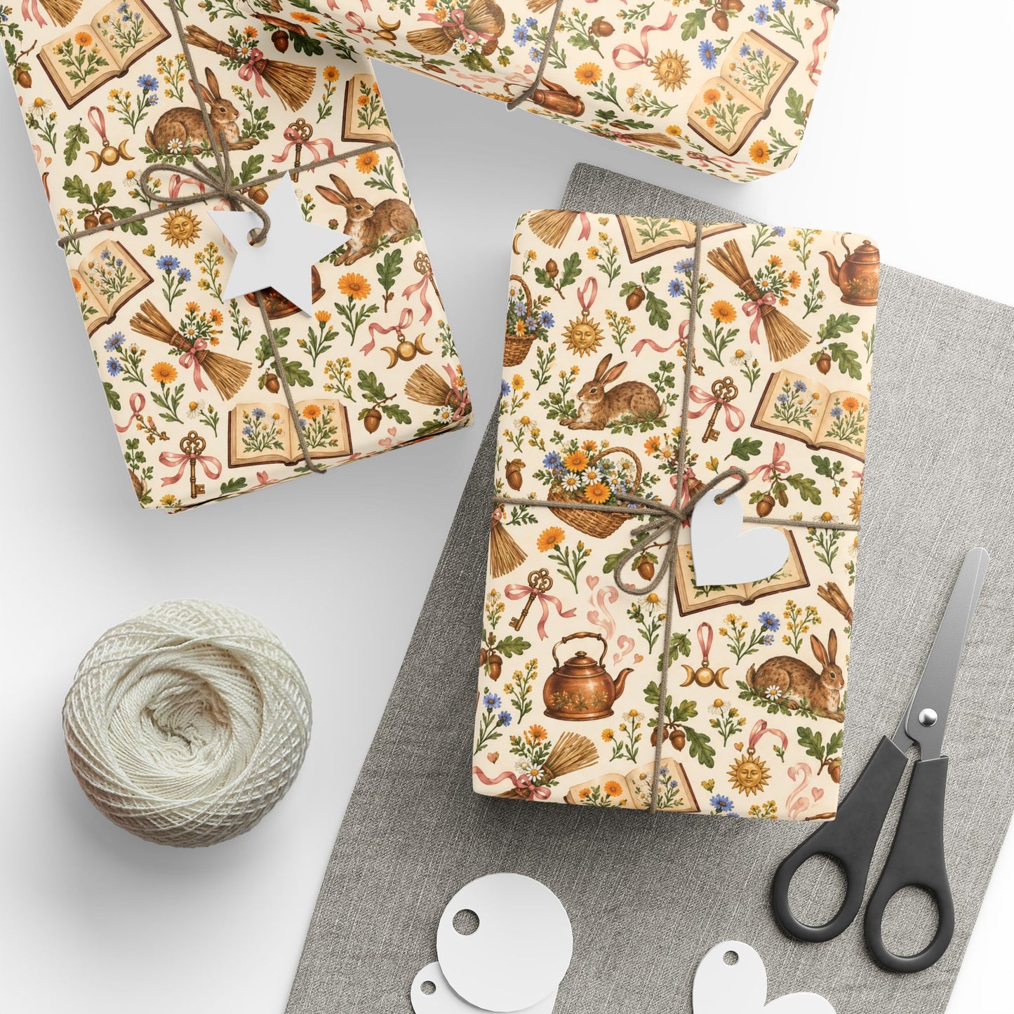 Cottage Witch Hare & Herbal Magic Wrapping Paper