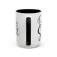 Black Like My Soul Mug – Gothic Coffee Cup, Funny Dark Humor Gift, Pink, Red, or Black Two-Tone Ceramic Mug, Alt Aesthetic Drinkware - Divine Mystic Moons