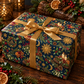 Celtic Yule Log & Solstice Sun Wrapping Paper