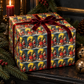 Krampus & Santa Winter Folklore Wrapping Paper