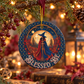 Blessed Be Moonlit Witch Ornament