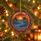 Celtic Sunset & Winding River Ornament