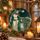 Celtic Woodland Enchantress & Bear Companion Ornament