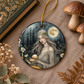 Moonlit Mushroom Maiden Woodland Fantasy Ornament