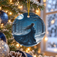 Moonlit Winter Maiden Blue Yule Ornament