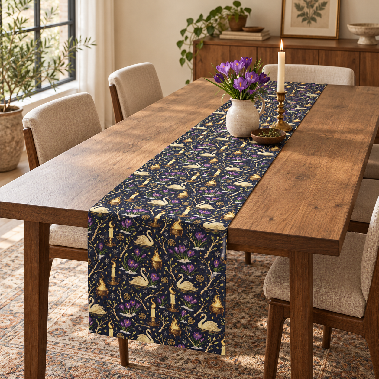 Brigids Swan Table Runner