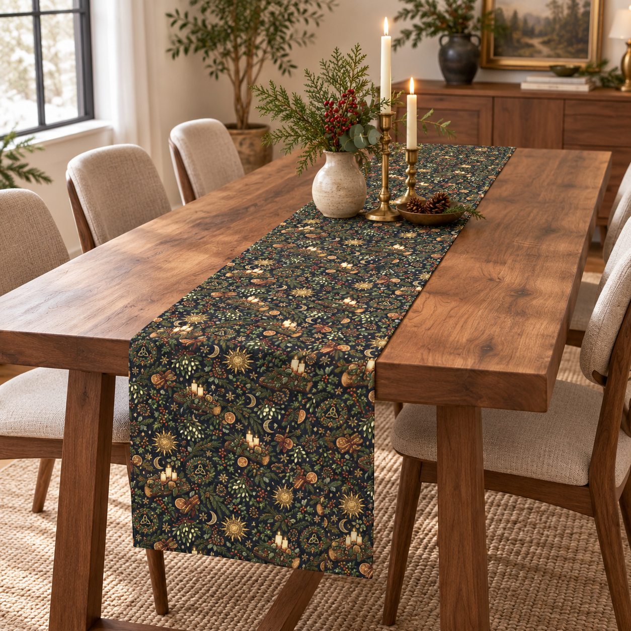 Yule Hearth Table Runner
