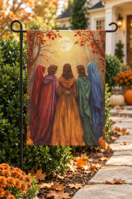 Autumn Moon Sisterhood Garden Flag