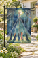 Moonlit Maypole Beltane Garden Flag
