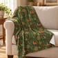 Imbolc Brigid’s Cross Velveteen Plush Blanket – Lightweight Celtic Stag Throw
