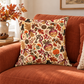 Samhain Turnip Lantern Faux Suede Pillow – Witchy Autumn Harvest Decor