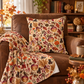 Samhain Turnip Lantern Velveteen Plush Blanket – Lightweight Autumn Harvest Throw - Divine Mystic Moons