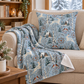 Winter Woodland Hare Velveteen Plush Blanket – Lightweight Blue Yule Throw - Divine Mystic Moons