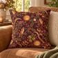 Lughnasadh Harvest Mouse Faux Suede Pillow – Blackberry & Moon Pagan Decor