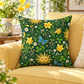 Ostara Sun & Daffodil Faux Suede Pillow – Green Witch Spring Decor