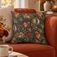 Mabon Squirrel & Hedgehog Faux Suede Pillow – Autumn Woodland Sun & Moon Decor - Divine Mystic Moons