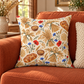 Lughnasadh Wheat & Corn Dolly Faux Suede Pillow – Lammas Harvest Decor