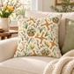 Imbolc Lamb & Brigid’s Cross Faux Suede Pillow | Snowdrop Spring Decor