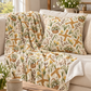 Imbolc Lamb & Brigid’s Cross Faux Suede Pillow | Snowdrop Spring Decor