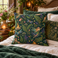 Beltane Fairy & Dragonfly Faux Suede Pillow | Enchanted Woodland Pagan Decor