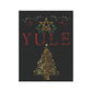 Yule Garden Banner, Elegant Holiday Decor, Christmas Yard Sign, Winter Solstice Decoration, Outdoor Festive Flag