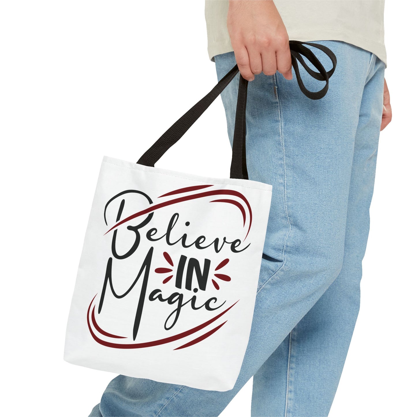 Believe in Magic Tote Bag | Inspirational Tote, Gift for Dreamers, Everyday Carry, Eco-Friendly Bag, Magic Lovers - Divine Mystic Moons