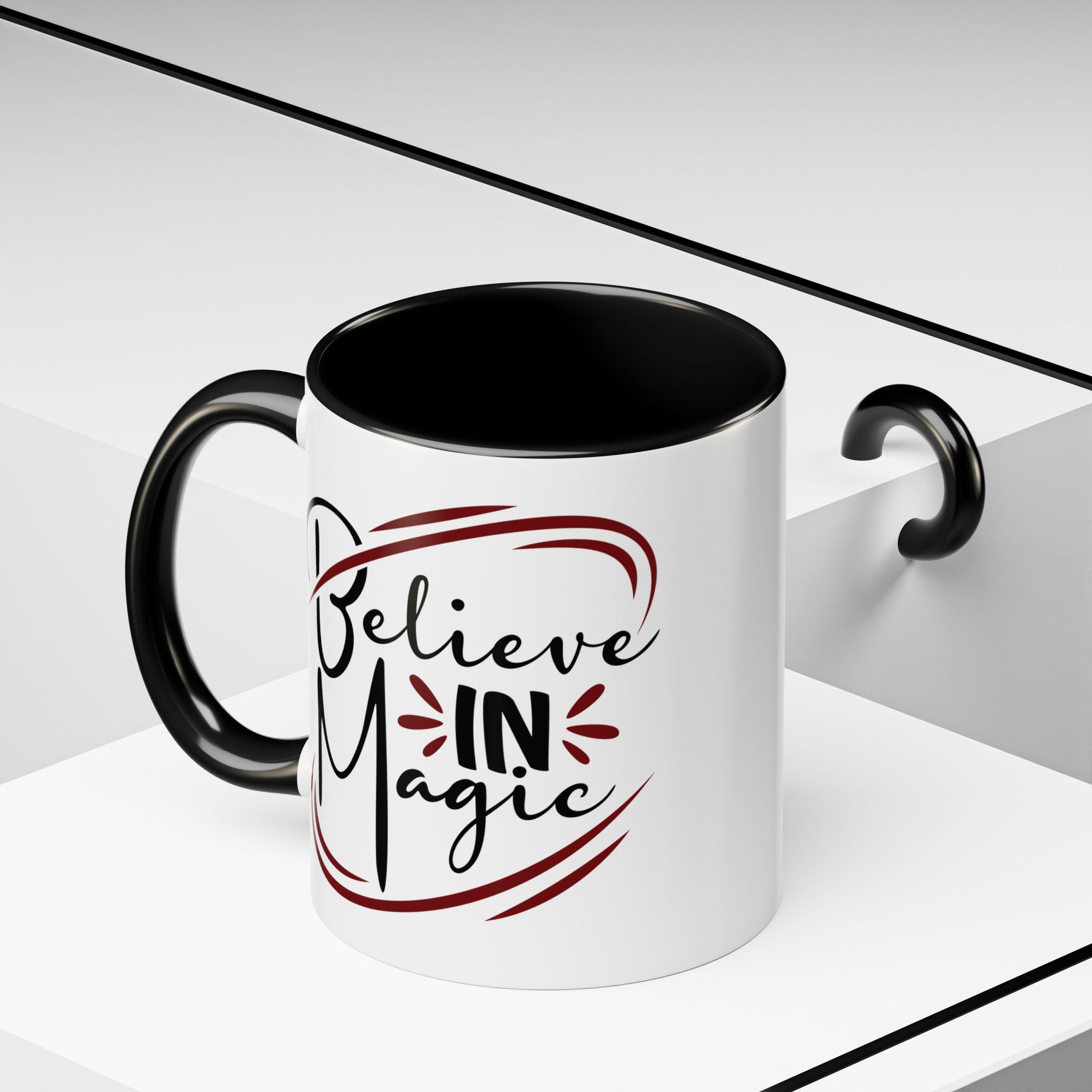 Believe in Magic Coffee Mug, Motivational Mug, Inspirational Gift, Unique Drinking Mug, Coffee Lover's Gift - Divine Mystic Moons