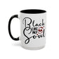 Black Like My Soul Mug – Gothic Coffee Cup, Funny Dark Humor Gift, Pink, Red, or Black Two-Tone Ceramic Mug, Alt Aesthetic Drinkware - Divine Mystic Moons