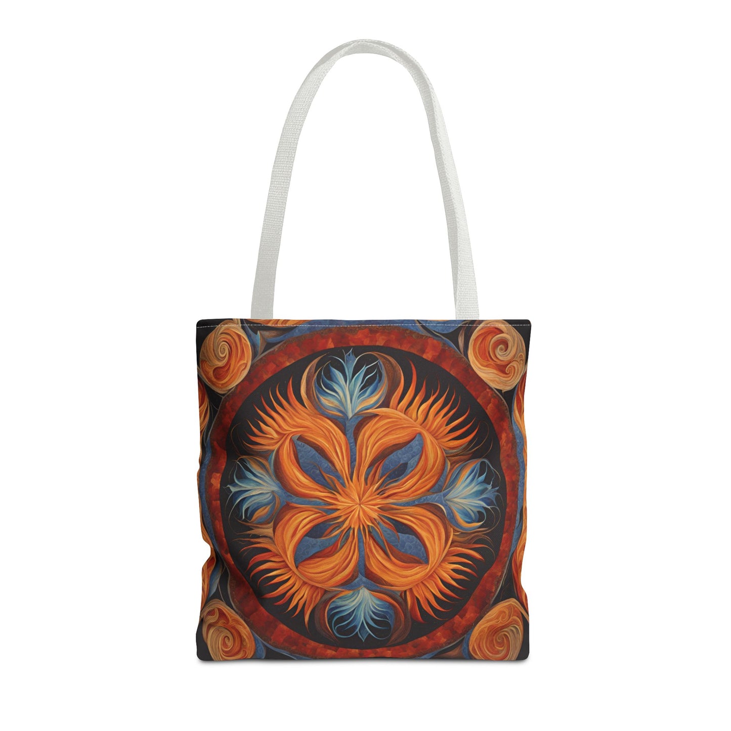 Vibrant Floral Tote Bag, Bohemian Style Handbag, Eco-Friendly Shopping Bag, Art Inspired Gift, Summer Festival Accessory - Divine Mystic Moons