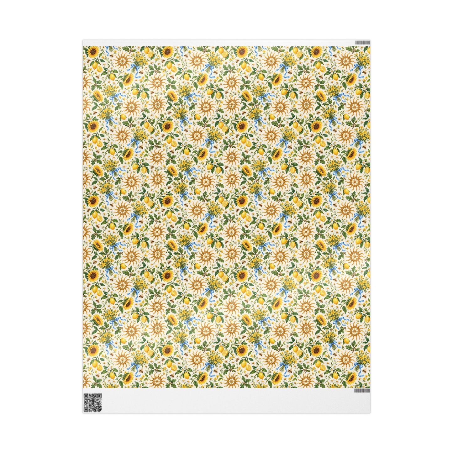 Litha Sunflower & Solstice Wheel Wrapping Paper