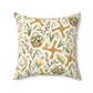 Imbolc Lamb & Brigid’s Cross Faux Suede Pillow | Snowdrop Spring Decor
