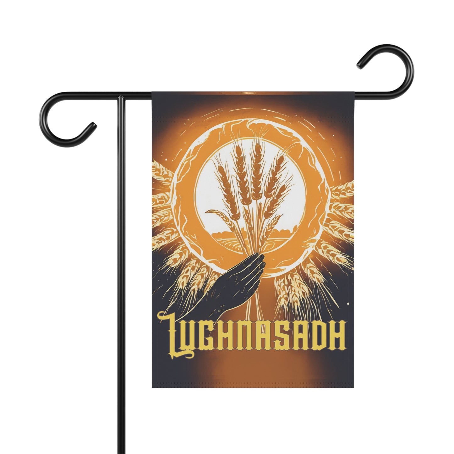 Golden Wheat Lughnasadh Garden Flag