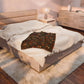 Mabon Squirrel & Hedgehog Velveteen Plush Blanket – Lightweight Autumn Woodland Throw