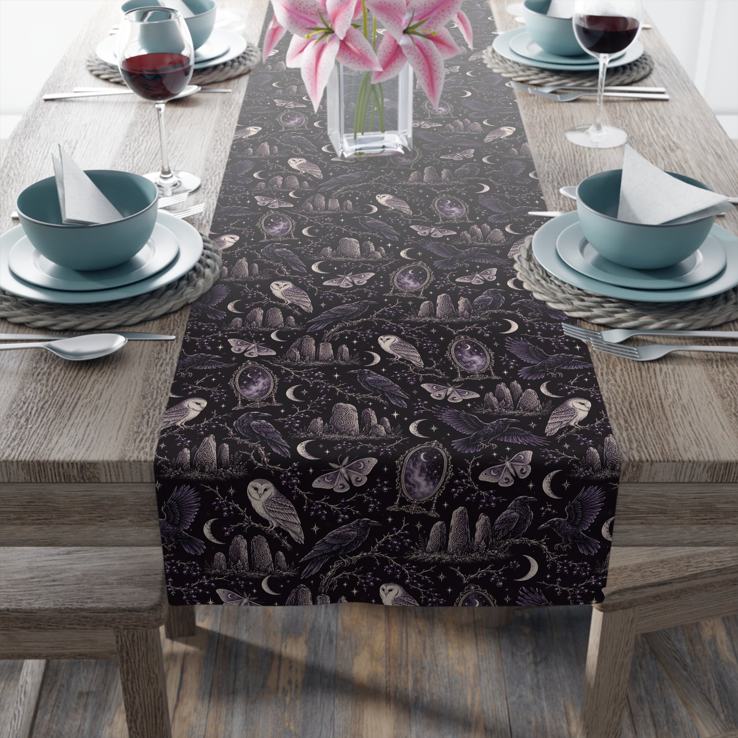 Midnight Raven Table Runner