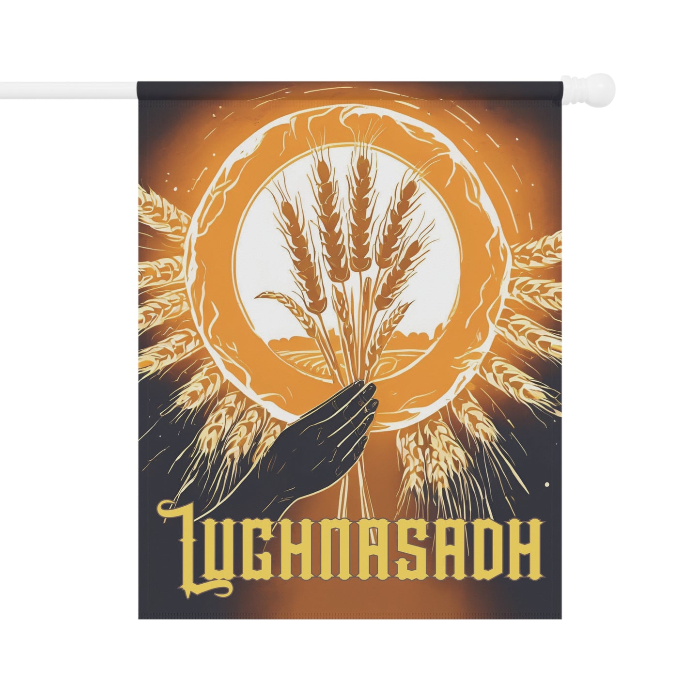 Golden Wheat Lughnasadh Garden Flag