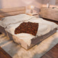 Lughnasadh Harvest Mouse Velveteen Plush Blanket – Lightweight Blackberry & Moon Throw - Divine Mystic Moons