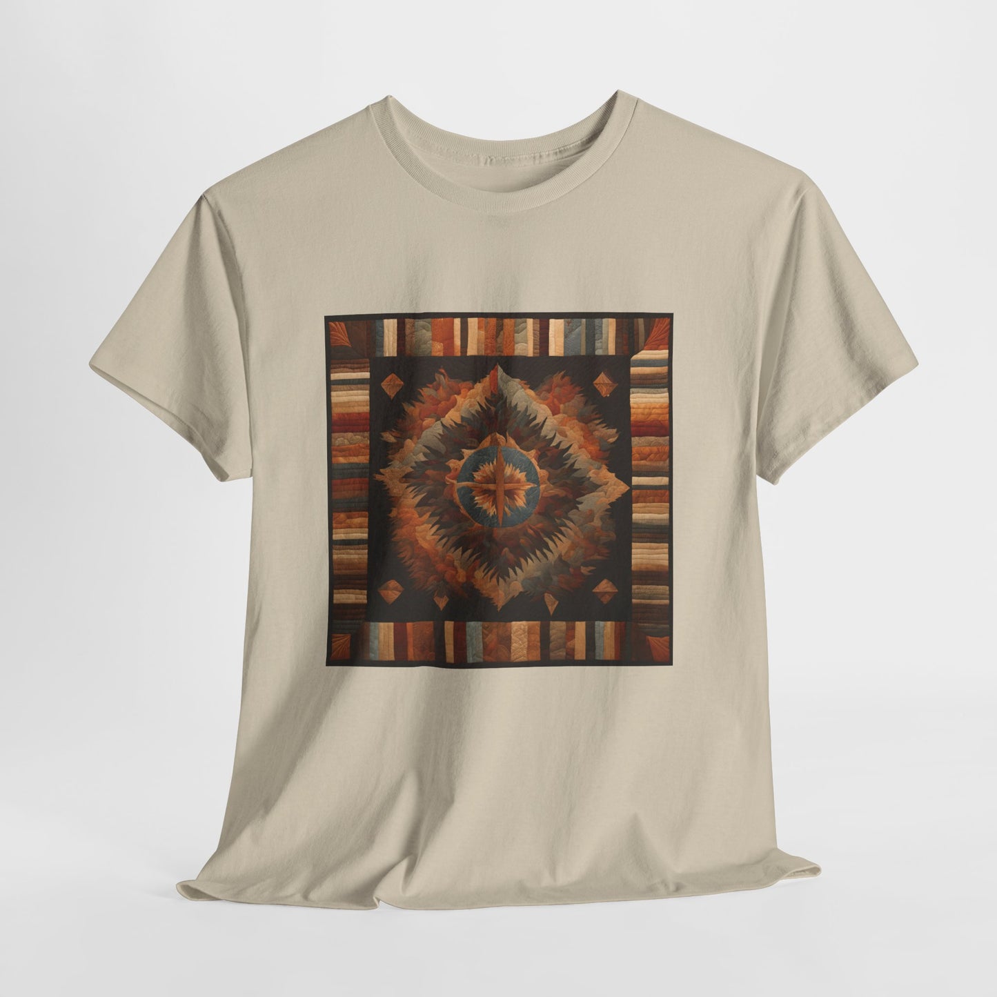 Bohemian Style Unisex Heavy Cotton Tee - Cozy Everyday Wear, Perfect for Festivals, Casual Outings, Nature Lovers, and Gift Ideas - Divine Mystic Moons