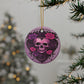 Purple Skull and Roses Holiday Ornament Alter Decor Home Decoration (1pc, 3pcs, 5pcs, 10pcs) - Divine Mystic Moons