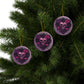 Purple Skull and Roses Holiday Ornament Alter Decor Home Decoration (1pc, 3pcs, 5pcs, 10pcs) - Divine Mystic Moons