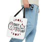 Crazy Crystal Lady Tote Bag - Perfect for Gift, Witchcraft, Crystals, Shopping, Eco-Friendly, Astrology Lover - Divine Mystic Moons
