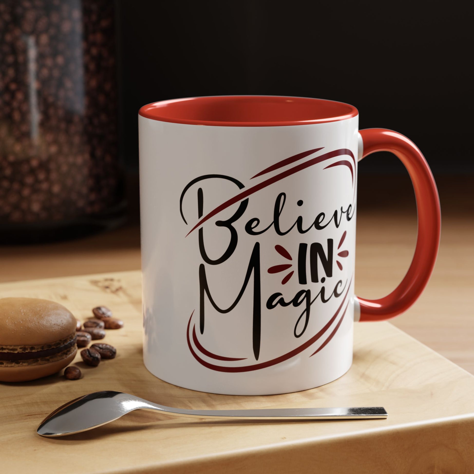 Believe in Magic Coffee Mug, Motivational Mug, Inspirational Gift, Unique Drinking Mug, Coffee Lover's Gift - Divine Mystic Moons