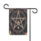 Magical Garden Banner, Enchanted Outdoor Decor, Pagan Home Decoration, Gothic Holiday Decor, Starry Night Garden Flag