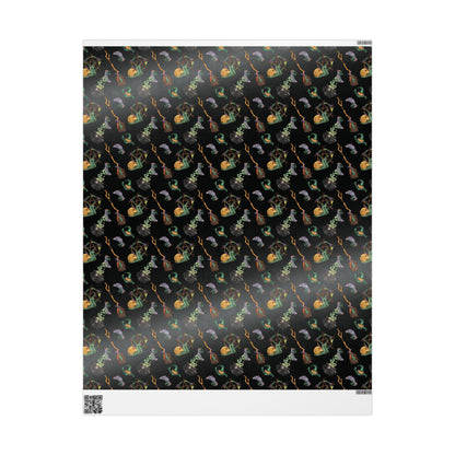 Midnight Witch Hat & Cauldron Wrapping Paper
