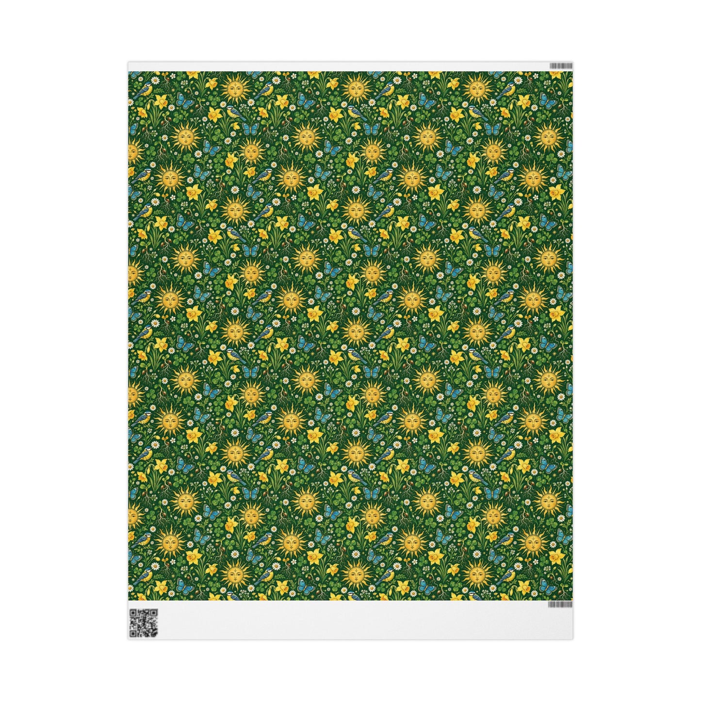 Ostara Golden Sun & Spring Meadow Wrapping Paper